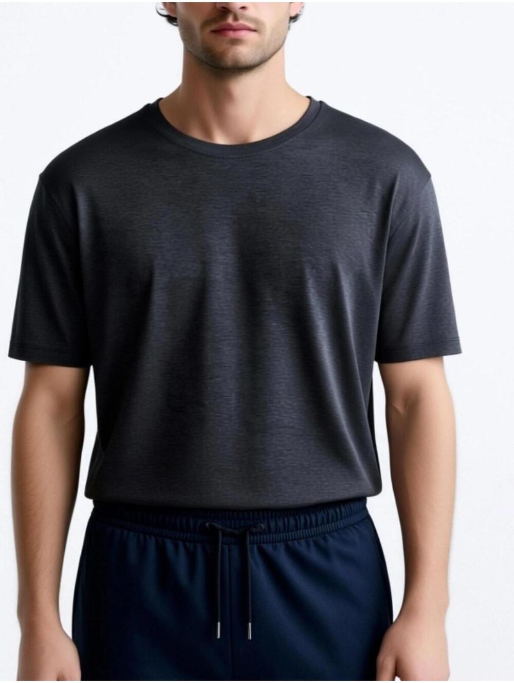 Men's Legend Inspired athletic Shirt Gray stretch Sz L